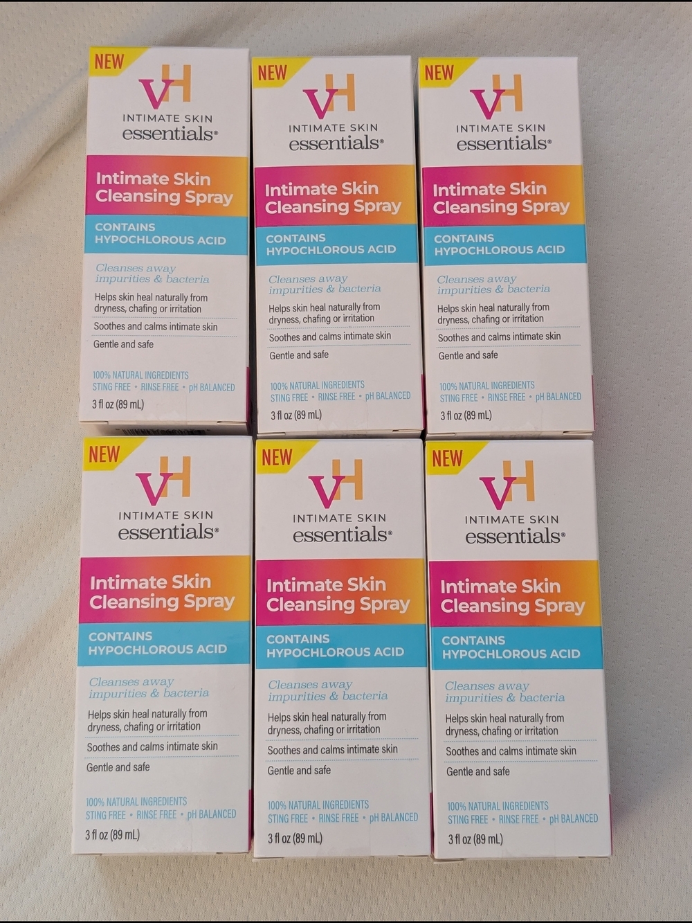 VH Intimate Skin Essentials: Intimate Skin Cleansing Spray  (Lot of 6)